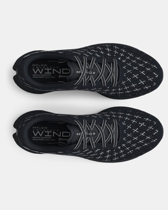 Men's UA Flow Velociti Wind 2 Running Shoes in Black image number 2